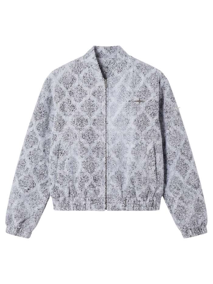 Veste bomber à motifs...