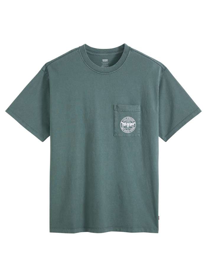 T-shirt en coton ardoise à...