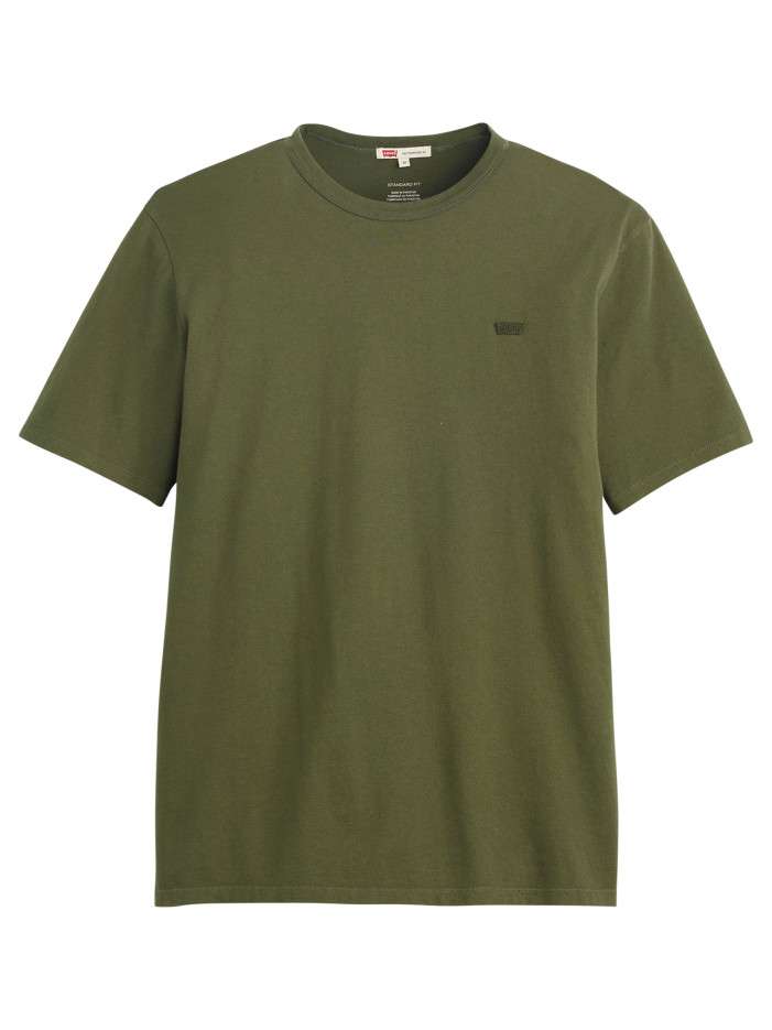T-shirt en coton kaki à...