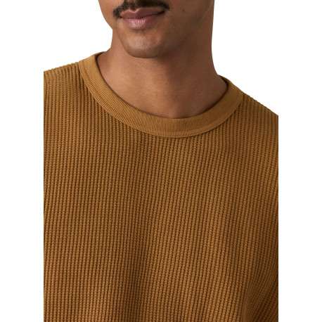 T-shirt en coton camel à coupe droite pourvu de manches longues - Image 5