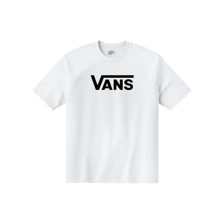 T-shirt blanc en coton à logo imprimé sur la poitrine pourvu d'une coupe droite