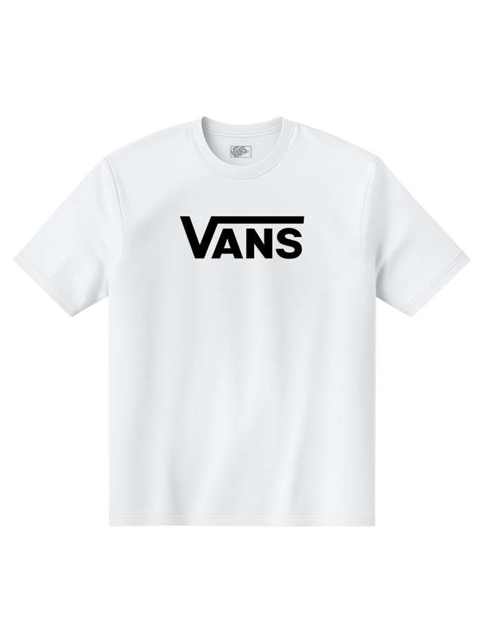 T-shirt blanc en coton à...