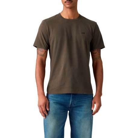 T-shirt en coton anthracite à coupe droite pourvu de manches courtes - Image 6