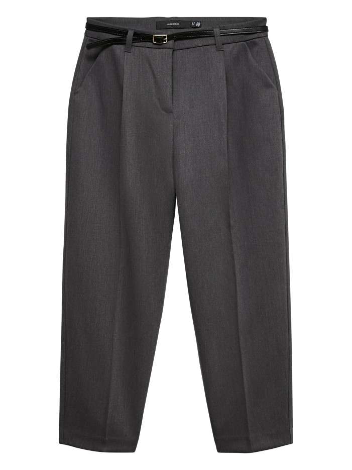 Pantalon chino anthracite à...