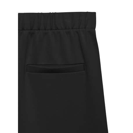Pantalon chino noir à coupe bootcut pourvu d'une taille élastiquée - Image 2