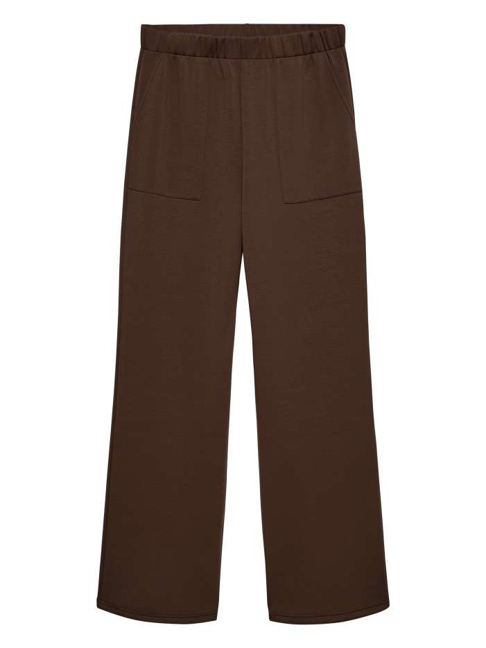 Pantalon chino marron à...
