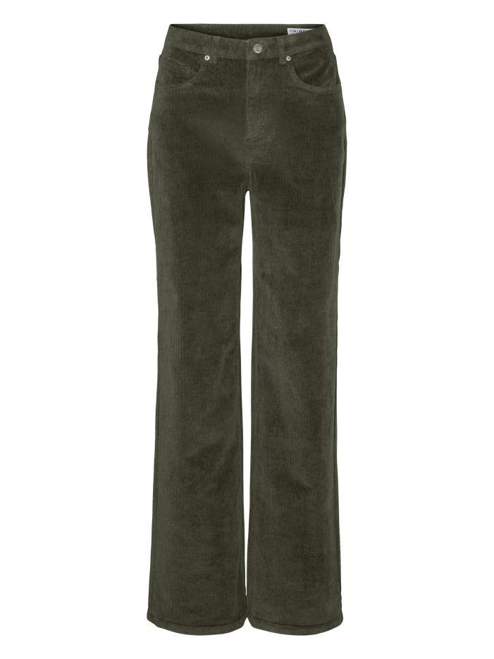 Pantalon en coton kaki...