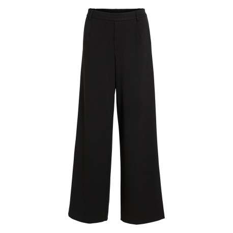 Pantalon chino noir coupe bootcut pourvu d'une taille en partie élastiquée