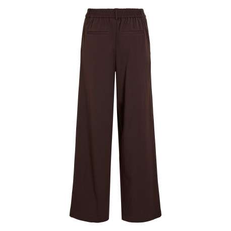 Pantalon chino marron coupe bootcut pourvu d'une taille en partie élastiquée - Image 2
