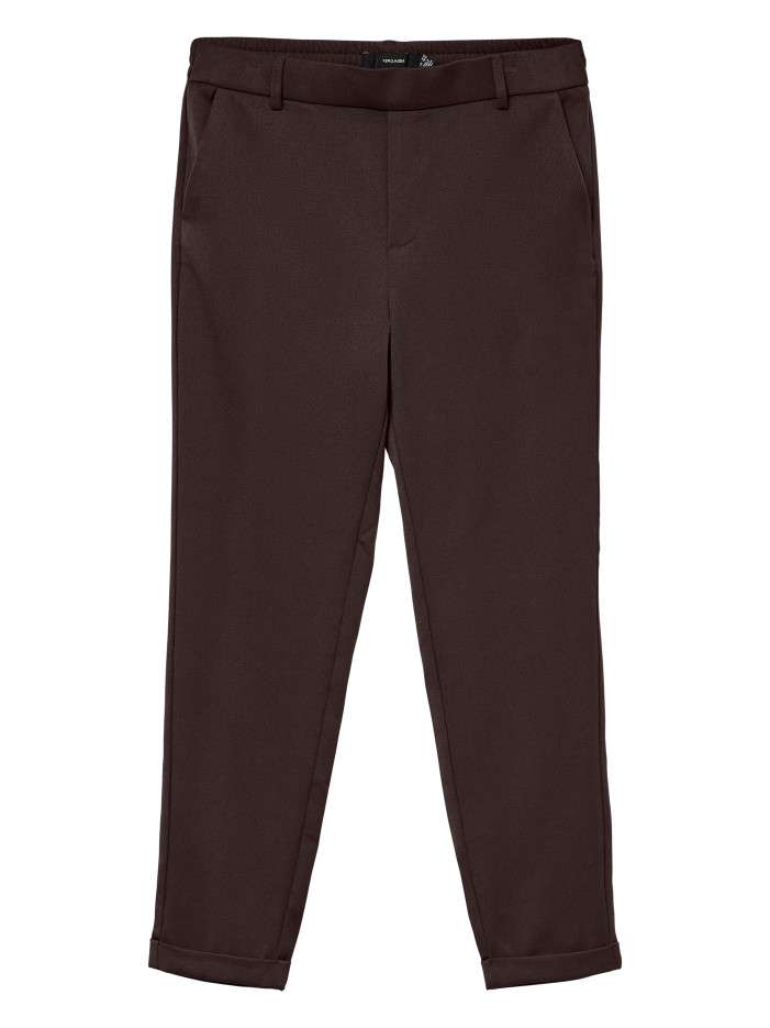 Pantalon chino marron à...