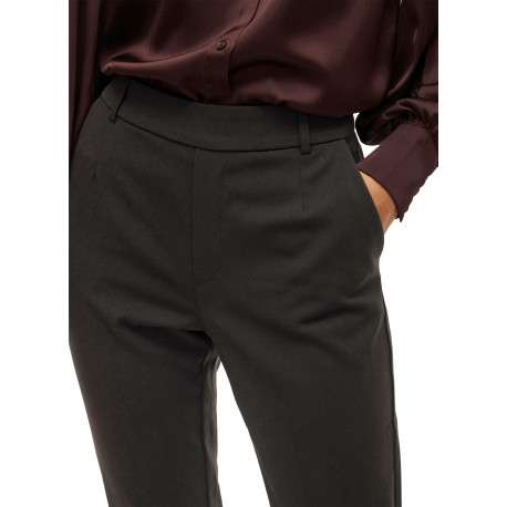 Pantalon chino anthracite coupe slim pourvu d'une taille en partie élastiquée - Image 5