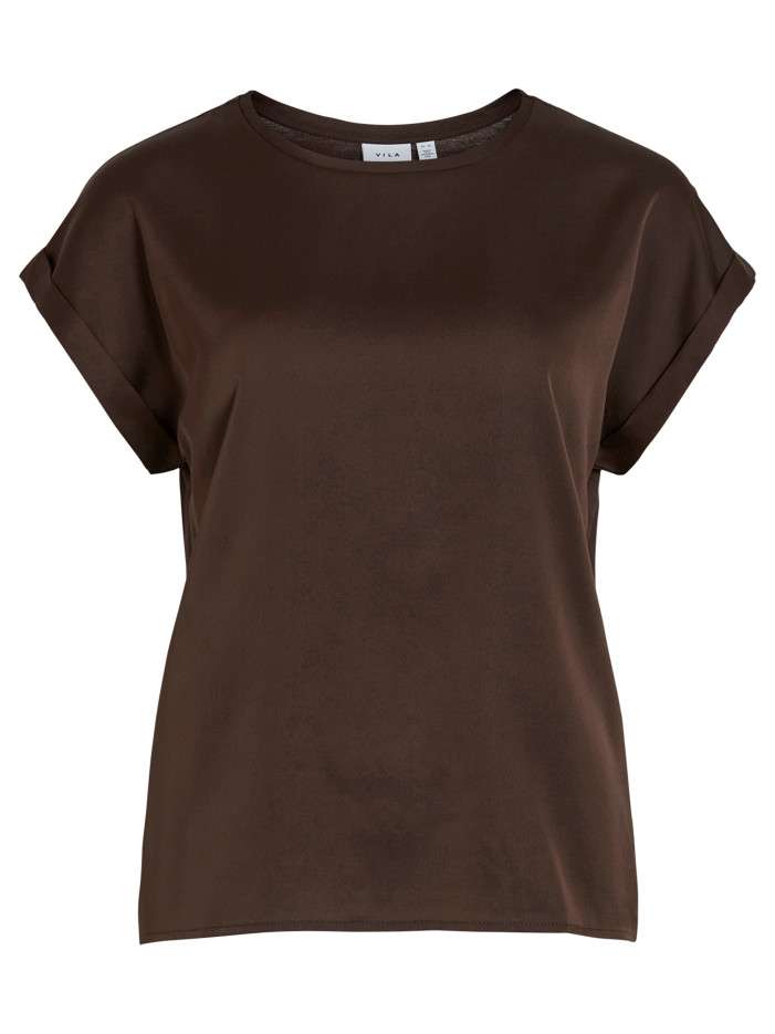 T-shirt marron à coupe...