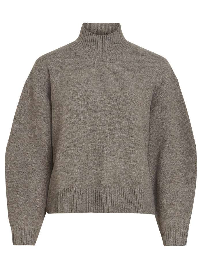 Pull taupe coupe ample...