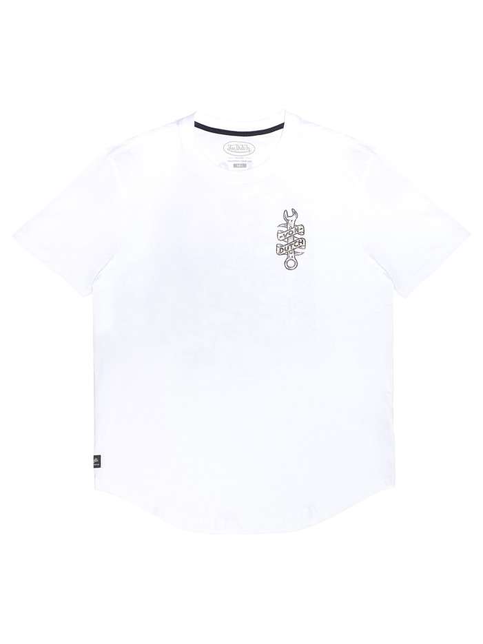 T-shirt blanc en coton à...