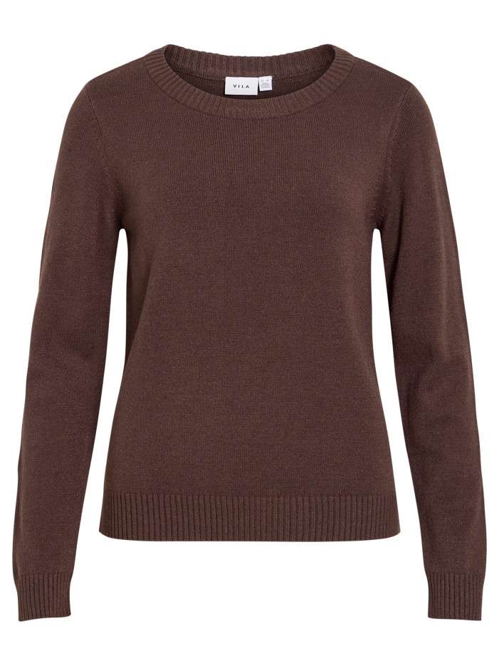 Pull marron à coupe droite...