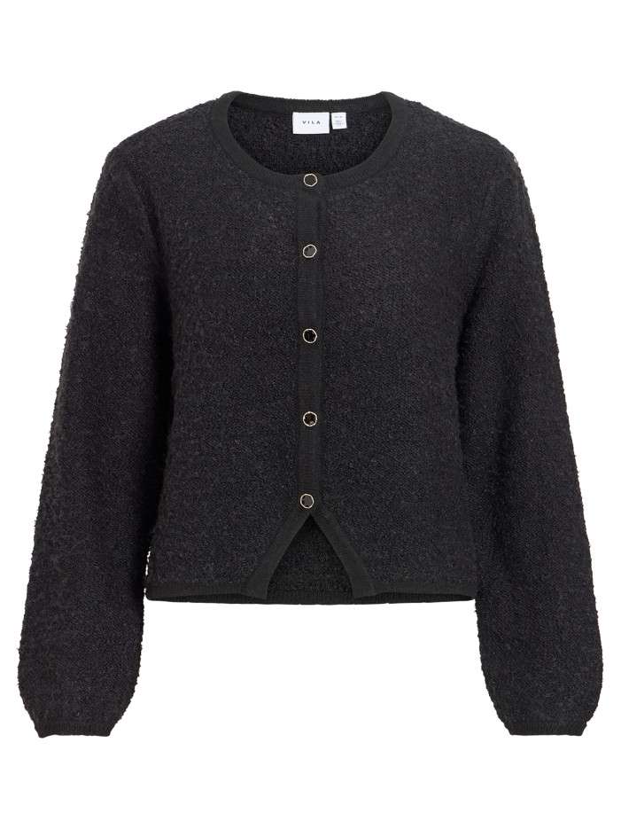 Gilet noir à coupe droite...