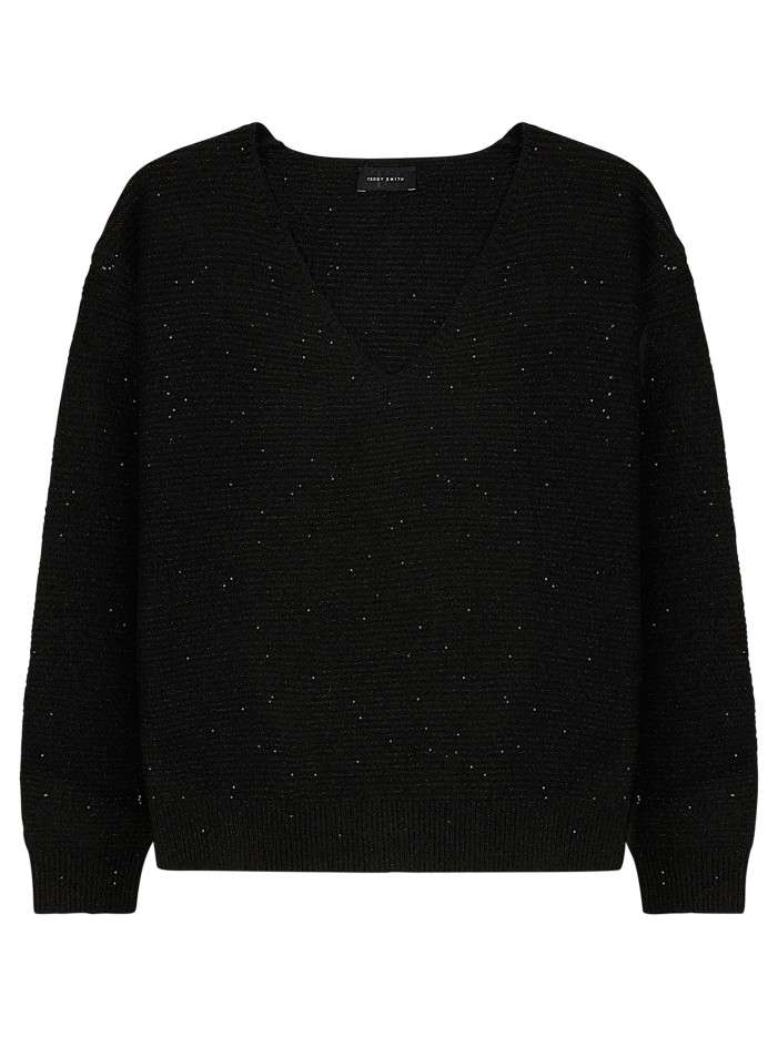 Pull en maille noire...