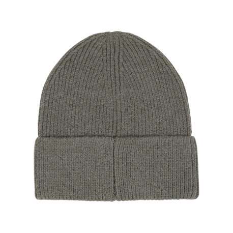 Bonnet tilleul en tricot côtelé pourvu d'un revers avec le logo brodé - Image 2