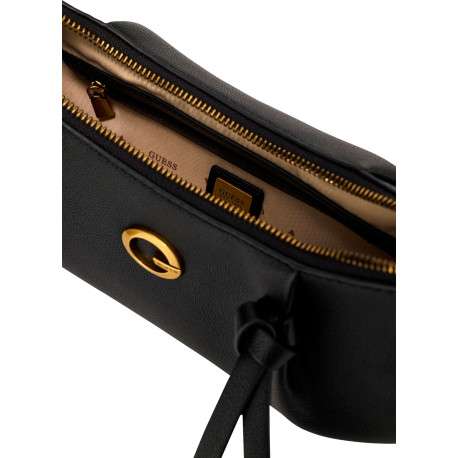 Sac Allegra noir uni avec une bandoulière ajustable et 1 poche zippée - Image 5
