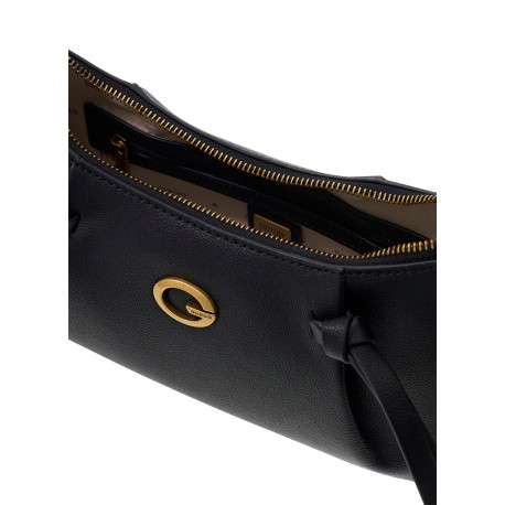 Sac Allegra noir uni avec une bandoulière ajustable et 1 poche zippée - Image 6