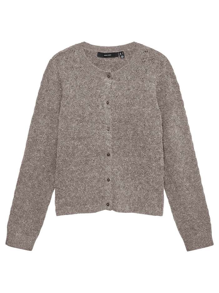 Gilet taupe à coupe droite...