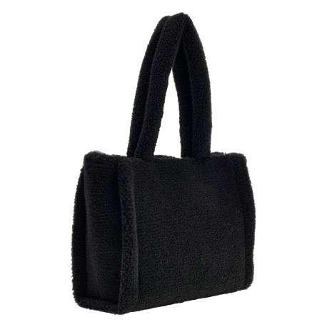 Sac à main à deux ances en full sherpa avec fermeture zippée - Image 3