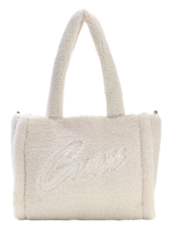 Sac à main cabas écru en...