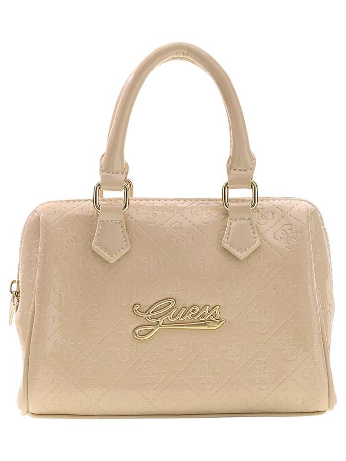Sac à main écru à motifs...