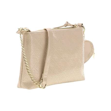 Sac à bandoulière écru avec motifs monogrammes et bandoulière réglable - Image 2