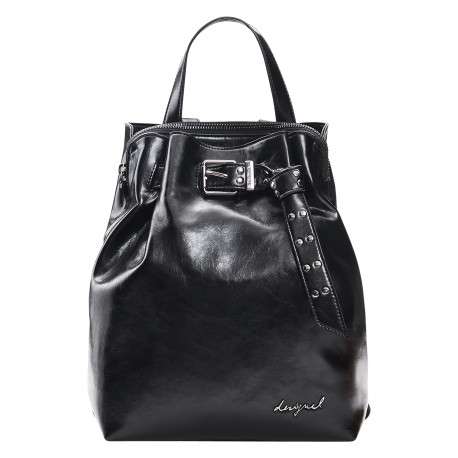 Sac à dos noir pourvu de multiples compartiments de rangement