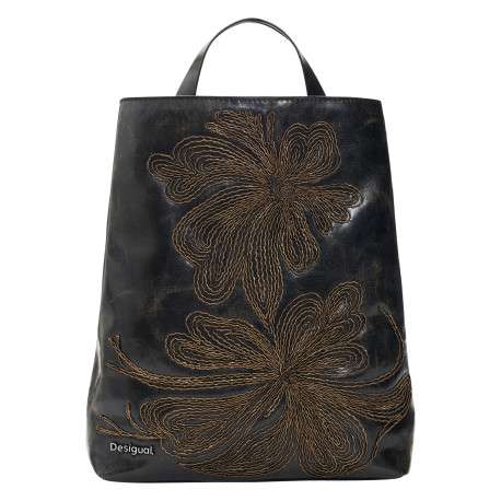 Sac à dos marron pourvu de multiples compartiments de rangement