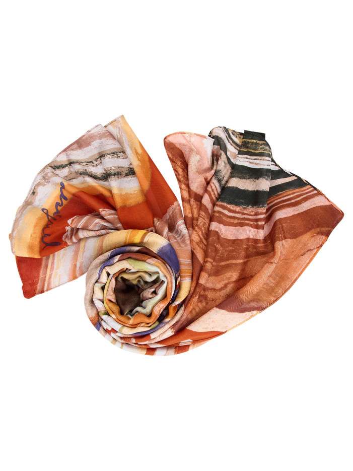 Foulard multicolore forme...
