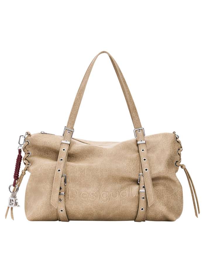 Sac à main beige pourvu de...