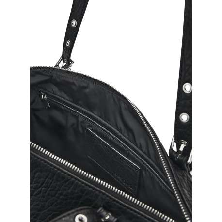 Sac à main noir pourvu de multiples compartiments de rangement - Image 3