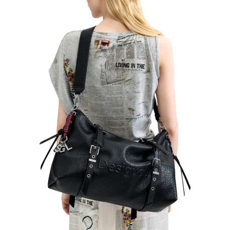 Sac à main noir pourvu de multiples compartiments de rangement - Image 6