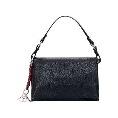 Sac à bandoulière noir pourvu de multiples compartiments de rangement