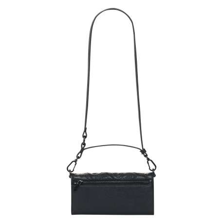 Pochette à bandoulière noire ornée d'un design embossé Mickey Mouse - Image 4