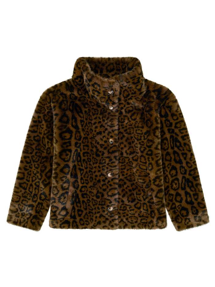 Blouson réversible léopard...