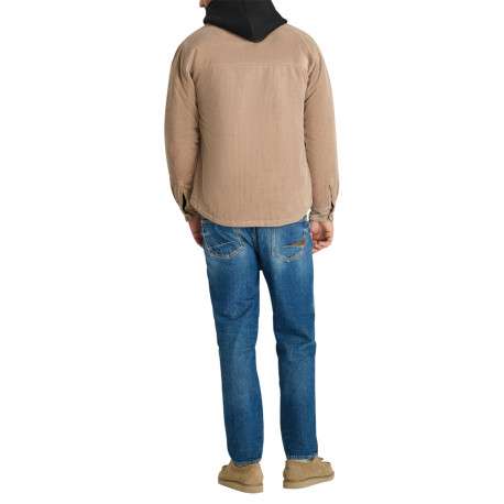 Surchemise en coton beige à coupe droite pourvue d'un col à revers - Image 6