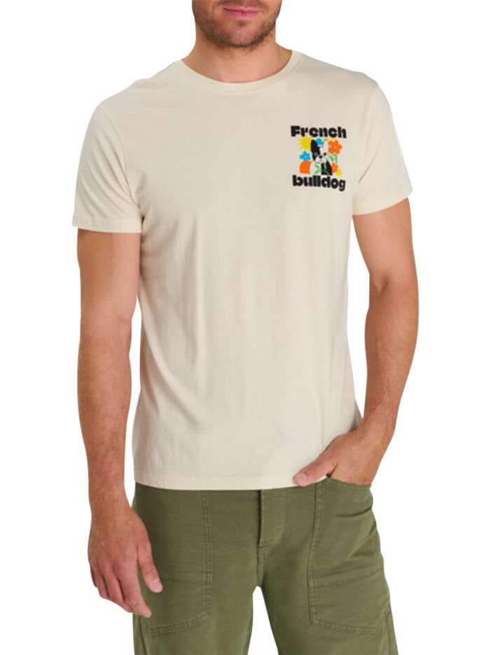 T-shirt en coton écru...