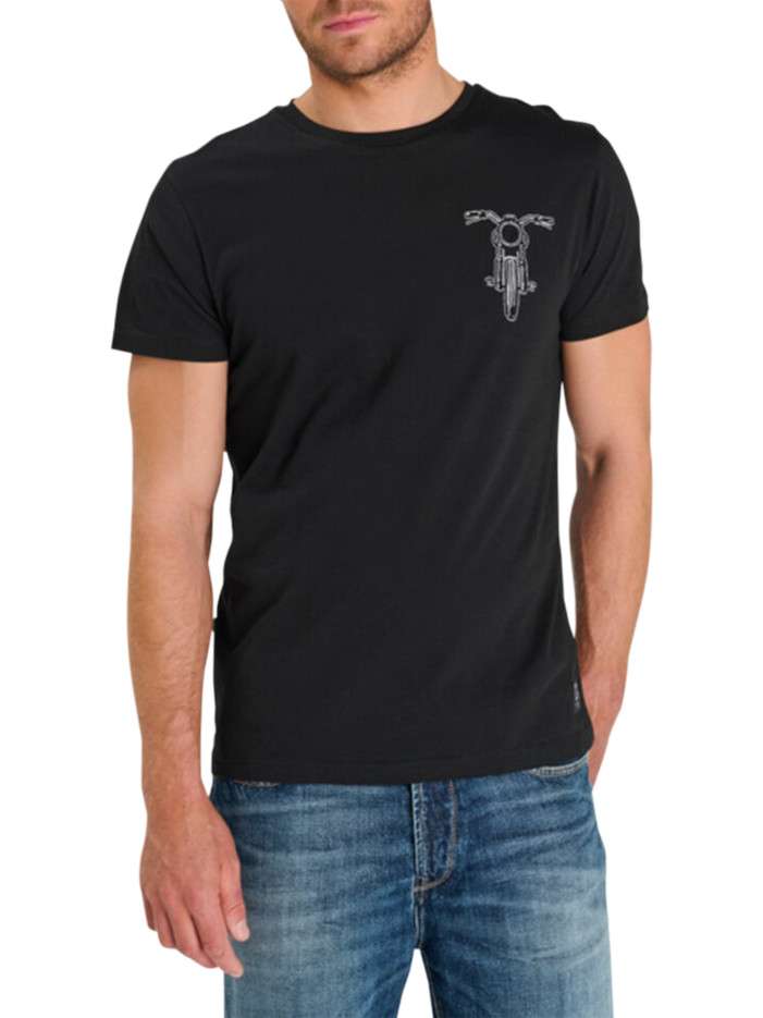 T-shirt col rond en coton...