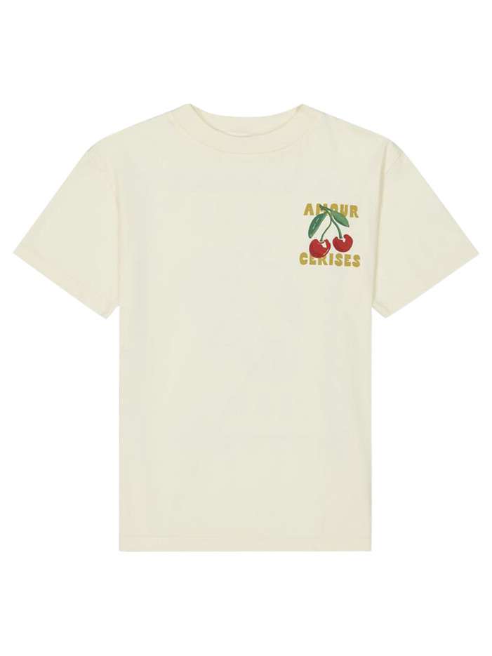 T-shirt en coton écru...