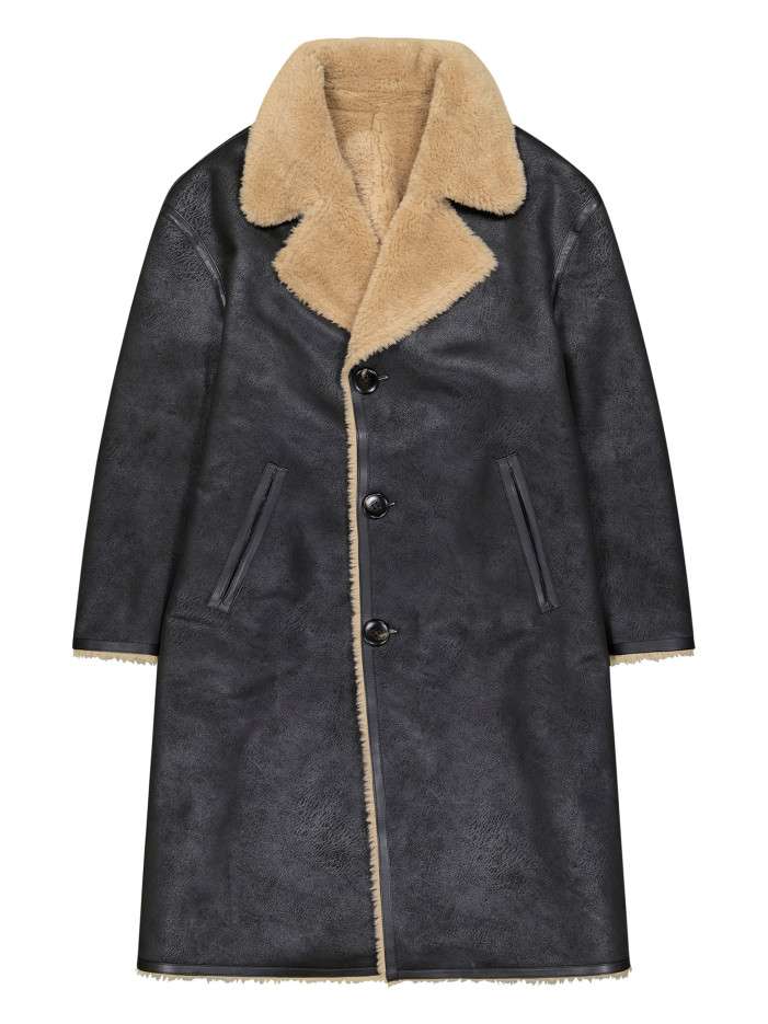 Manteau long réversible...