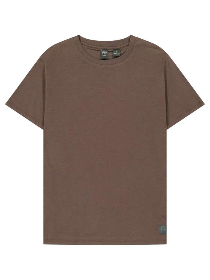 T-shirt en coton chocolat...