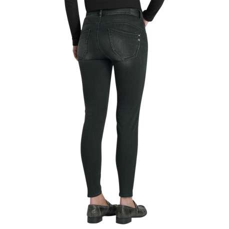 Jean en coton mélangé anthracite pourvu d'une fermeture par zip et bouton - Image 3