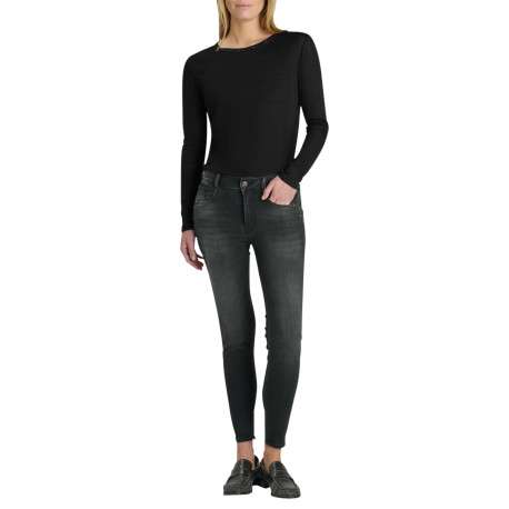 Jean en coton mélangé anthracite pourvu d'une fermeture par zip et bouton - Image 6