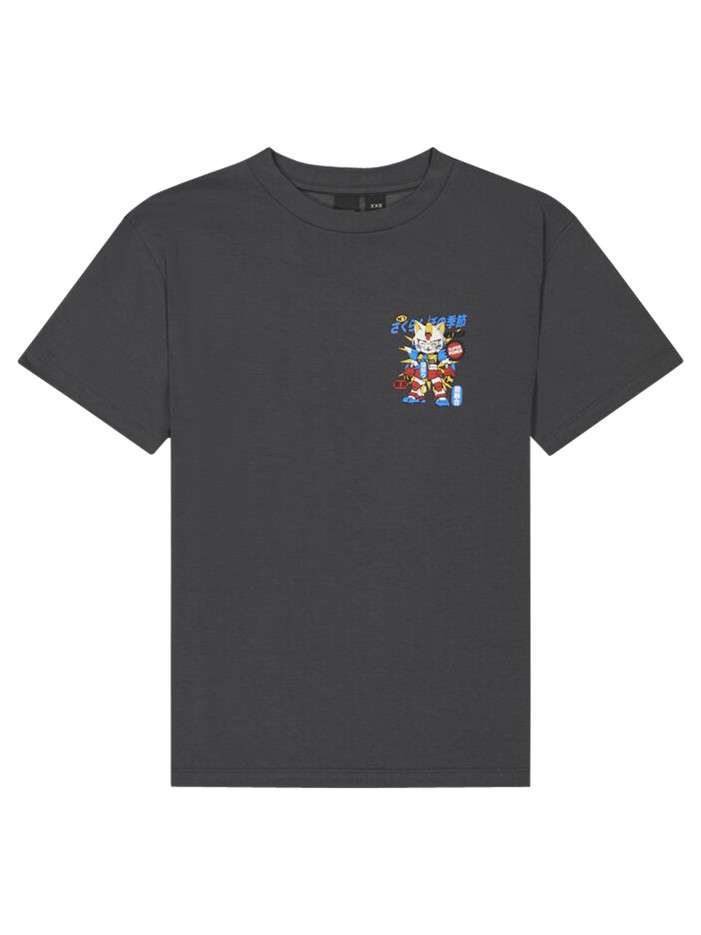 T-shirt en coton anthracite...
