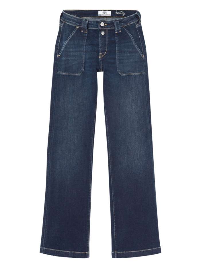 Jean en coton bleu marine...