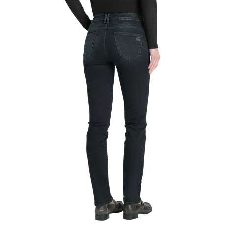 Jean en coton mélangé bleu nuit pourvu d'une coupe skinny extensible - Image 2