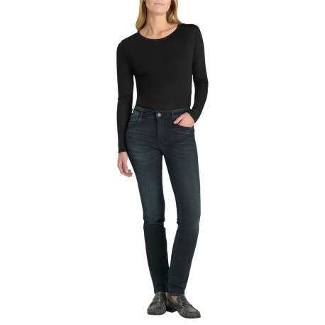 Jean en coton mélangé bleu nuit pourvu d'une coupe skinny extensible - Image 4